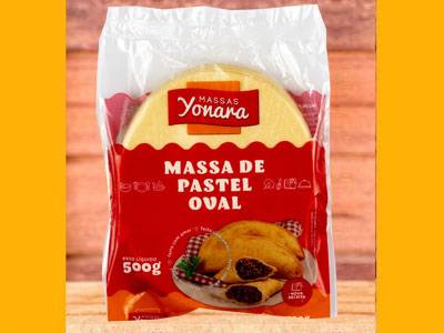 Massa de pastel oval 500g